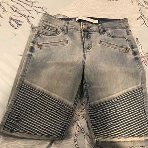 Jeans Faded Color Straight Leg Junior Size 9